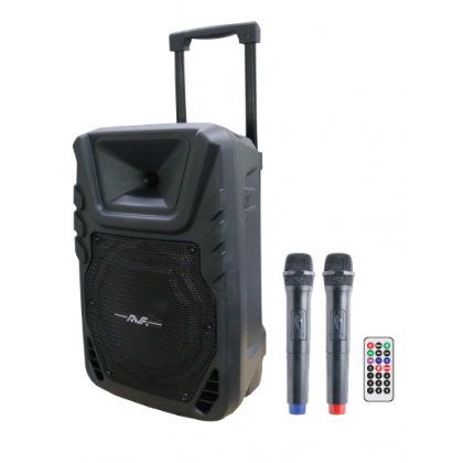 AVF CHATTERBOX-X Bluetooth Trolley Speaker with Two Wireless Microphone